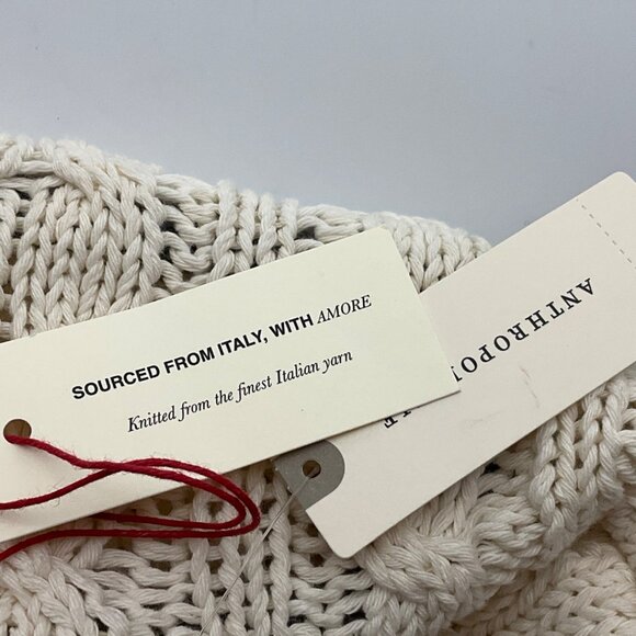 New Anthropologie Pilcro Med Cable Knit Turtleneck Sweater Fisherman - Picture 6 of 11